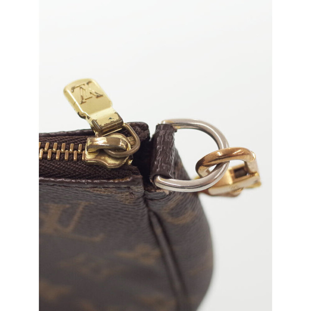 Louis Vuitton Brown Monogram Leather Pouch Accessory Pochette Accessoires - Picture 7 of 9